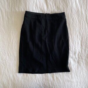 Ann Taylor Black Midi Skirt (sz 0P)